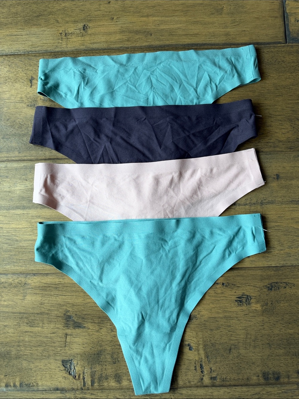 (4) NEW Chantelle soft stretch seamless thong panties panty set lot bundle
